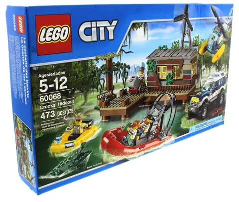 LEGO City 60068 Crooks' Hideout 100% Complete Retired Rare Set w/Box/Alligator