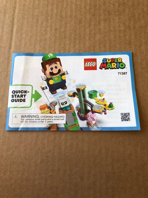 LEGO Super Mario 71387 Luigi Quick Start Guide - Manual Only / No LEGO Set