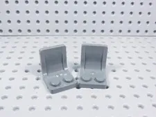 LEGO Lot of 2 Dark Bluish Gray Chairs Seats Minifig AZ