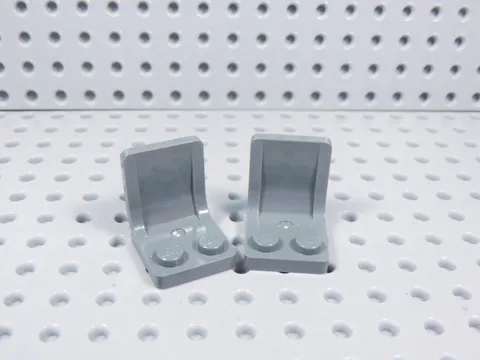 LEGO Lot of 2 Dark Bluish Gray Chairs Seats Minifig AZ