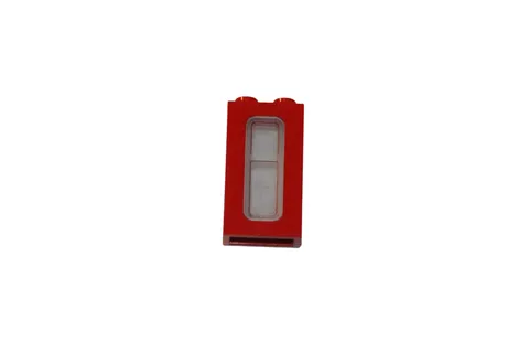 Lego® TRAIN Railway 9V 12V RC Window with Glas 2x3 SMALL RED
