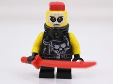LEGO Ninjago Chopper Maroon Minifigure njo0388 Red Mohawk Temple of Resurrection