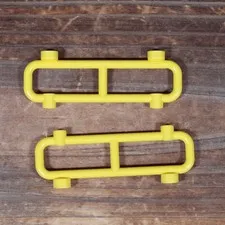 LEGO 2486 Yellow Bar 1 x 8 x 2 Fence Railing Ladder Qty 2 Pieces