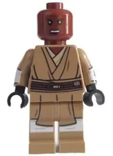 LEGO® Minifig sw1205 - Mace Windu (Dark Tan Legs, Open Mouth, Printed Arms)