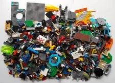 LEGO Bulk Lot 5.5 Pounds of Assorted Legos Including 2 Figures
