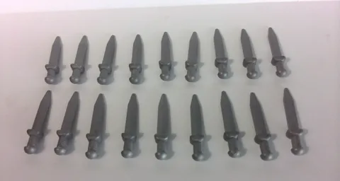 Lot of 18 LEGO Roman gladius style short swords