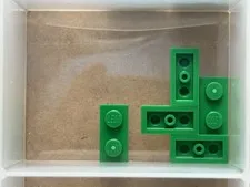 LEGO Parts - Green Plate 1 x 2 - No 3023 - QTY 5