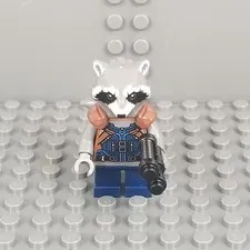 Lego Rocket Raccoon Minifigure 76079 76102 sh384 Marvel Super Heroes