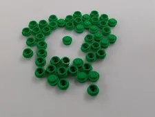 Lego x50 New Bright Green Plate Round 1 x 1 Pieces Studs # 4073