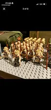 LEGO Minifigure Assortment Soldier Minifigures Lot w/ Helmets Rifles Accessories