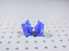 LEGO Lot of 2 Trans Opal Purple 5 Point Gem Jewel Crystal Minifig AZ