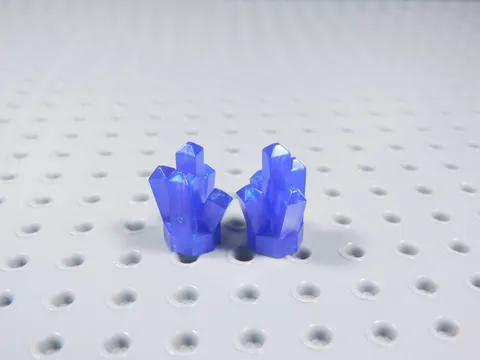 LEGO Lot of 2 Trans Opal Purple 5 Point Gem Jewel Crystal Minifig AZ