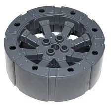 Dark Bluish Gray Lego 55817 Viking Wagon Wheel 12 Holes 55mm D