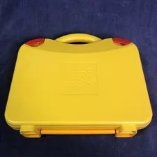 Lego Carrying Case Storage Organizer Container Yellow With Dividers  + 160 Pc