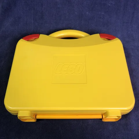 Lego Carrying Case Storage Organizer Container Yellow With Dividers  + 160 Pc