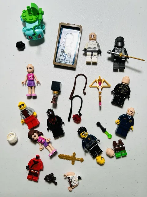 Lego Minifigure Lot Star Wars Spider-Man Miles Morales Accessories Parts Minifig