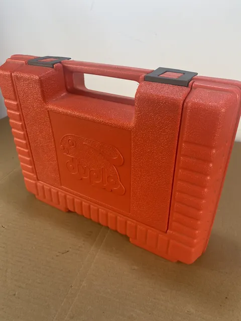 Vintage 1985  Duplo LEGO Blue Storage Systems Carrying Case Bin Box Toy 1980’s