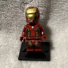 LEGO Marvel Iron Man Minifigure Red & Gold Armor (Mark 42) (sh0974)
