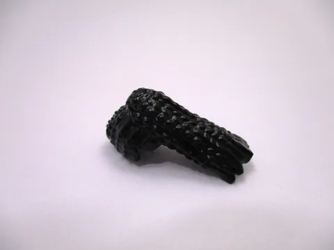 LEGO Black Long Hair with Braided Ponytail Female Minifigure Hair Piece Part