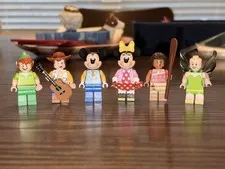 LEGO Minifig Lot - Woody, Tink (no Hair), Peter Pan, Mickey, and Minnie