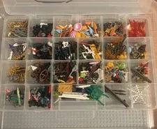 1 Lb 8 Oz Lot Of Lego Minifgure Weapons Accessories Lot Organized Castle Rare