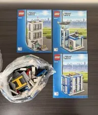 LEGO City 60047 Police Station INCOMPLETE Parts Pieces Lot & Manuals 4 5 6