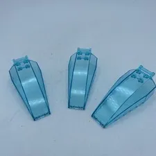 3 LEGO replacement Parts transparent Light Blue Windscreen w/ Handle 92579