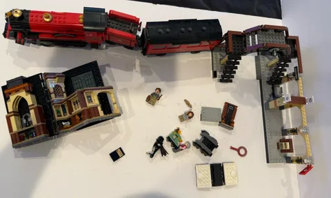 Harry Potter LEGO Lot Hogwarts Express Train Plus Moments Defense Book