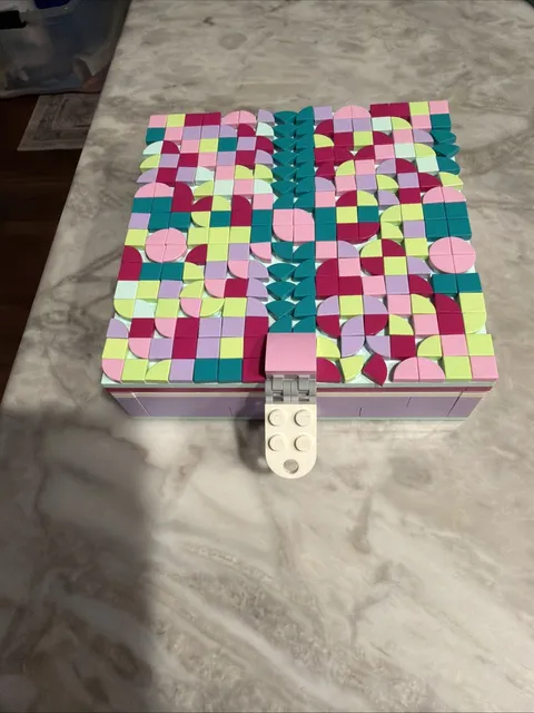 LEGO DOTS: Jewelry Box (41915) Pre Built, 5” X 5” X 1.5” Complete