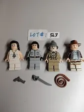 LEGO Indiana Jones Minifigure Lot 4: Junior, Senior, Ravenwood, Spalko FREE SHIP