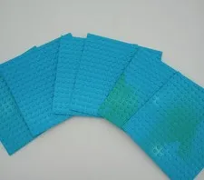 Lot of 6 LEGO Azure Blue 16 x 16 Base Plates 5" by 5"  - See Pictures