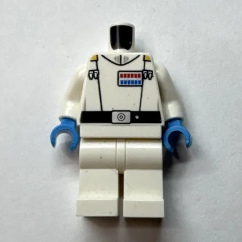 LEGO Grand Admiral Thrawn Minifigure White Uniform Torso & Legs No Head