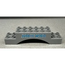 LEGO Duplo Jurassic World Grey 2 x 10 x 2 Arch with 'JURASSIC WORLD' Replacement