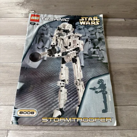 LEGO 8008 Stormtrooper Manual Only Large Print Big Paper Instructions Color 2001