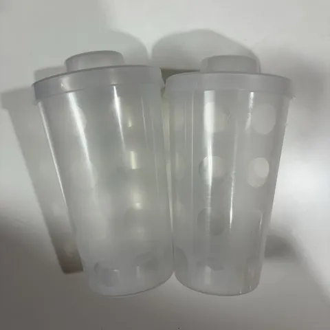 2002 LEGO Pick A Brick Cup 8” Storage Sort Plastic Container with Lid Set Of 2