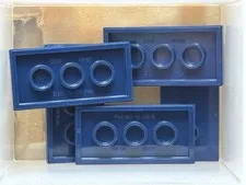 LEGO Parts - Dark Blue Plate 2 x 4 2 Studs (Double Jumper) - No 65509 - QTY 5