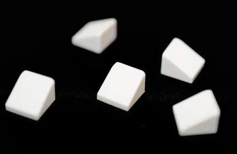 5 LEGO White 1x1 Slope 30° angle brick roof cheese slope 1x1x2/3 54200 4504369