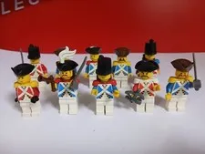 LEGO Pirates Vintage Imperial Guard Soldiers Minifigure Lot 10 Figs Bluecoat 90s