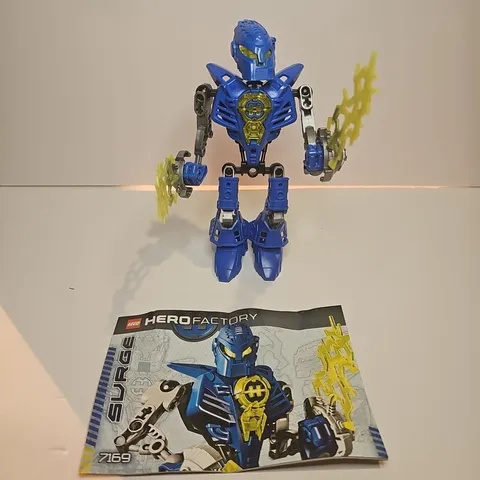 LEGO Hero Factory #7169 Mark Surge, 100% Complete with Instruction Booklet 