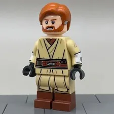 LEGO Star Wars Light Custom LC The Trolling Master Obi Wan Kenobi Minifigure NEW