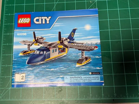 LEGO 60096 Deep Sea Operation Base Plane Instruction MANUAL ONLY