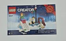 Lego Creator 40107 Winter Skating Scene Manual ONLY 2014 Limited Holiday Edition