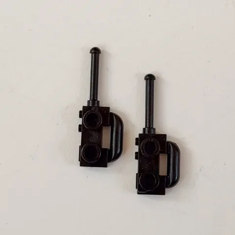 LEGO  Minifig Walkie Talkie Radio Black Handheld Accessory Bundle of 2 Lot