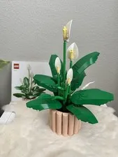 LEGO Botanicals Peace Lily (Set 11504)-manual Included – Display Piece –**READ**