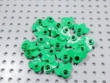 LEGO Lot of 20 Bright Green Plant Plates w/ 3 Leaves Minifig BL