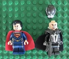 LEGO Lot Of 2 Zod And Superman Minifigures Good Condition From Set 76009
