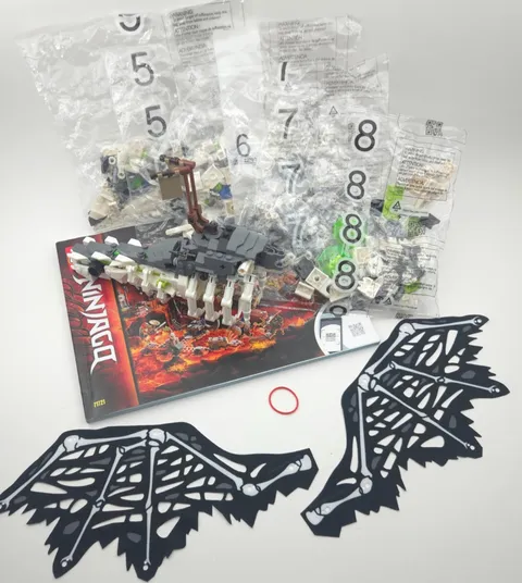 LEGO 71721 Ninjago: Skull Sorcerer’s Dragon - DRAGON ONLY, No Figs - NEW w/Instr