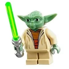 LEGO Star Wars Yoda Clone Wars minifigure 75002 With Light Saber
