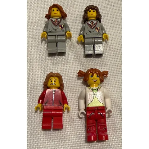LEGO Harry Potter Hermione Granger Ginny Weasley Minifigures Lot of 4 H031