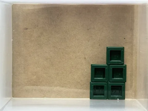 LEGO Parts - Dark Green Tile 1 x 1 - No 3070 - QTY 5